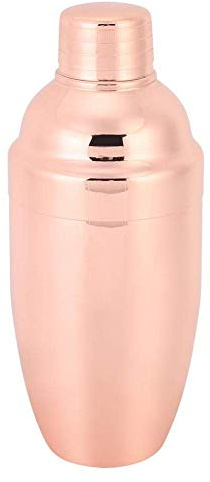 Boston Manual Cocktail Drink Shaker Shaking Mezclador de barra de acero inoxidable Solid Martini Copper Tool Supplies Accesorios para el hogar(Oro rosa)