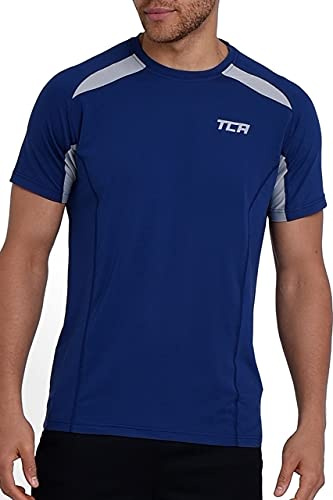 TCA Quickdry T-Shirt de Gym pour Homme - Maillot de Course à Manches Courtes - Gym T Shirt - Vêtements de Fitness