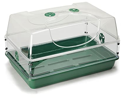 EarlyGrow MPL50123 Original großes, bruchsicheres Zimmergewächshaus mit belüftetem Höhenverlängerungs-Set (groß mit einem Verlängerungs-Set)