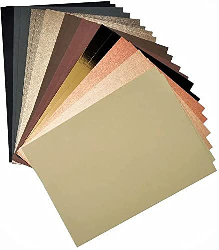 Netuno 20x papier marron A4 210 x 297 mm kit de papiers marron lot de papiers colorés papier créatif coloré carton coloré imprimable carton de couleur pour DIY décoration bricolage cartes faire-part