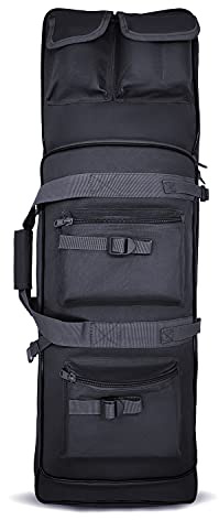 Alephnull Mochila para Fusil Bolsa Flexible para Fusil Bolsa Táctica para Fusil Bolsa para Pistola (Negro, M)