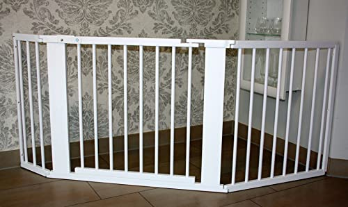 Schutzgitter Absperrgitter Türgitter Treppenschutzgitter V 117 bis 363 cm Weiss (178cm)
