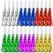 Lot de 24 sifflets musicaux colorés à franges métalliques pailletées pour enfants et adultes, fête d'anniversaire, fête de remise de diplôme