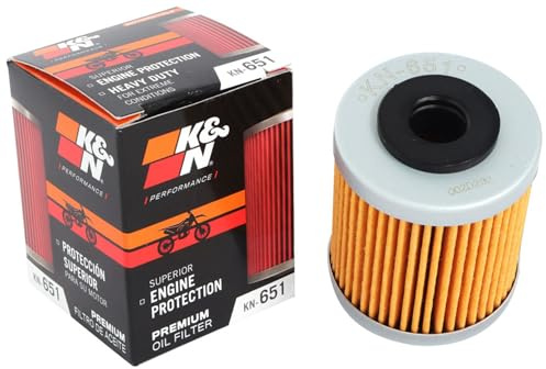 K&N Filters Ölfilter Motorölfilter Filtereinsatz KN-651 Kompatibel mit KTM MOTORCYCLES DUKE, HUSQVARNA MOTORCYCLE 701