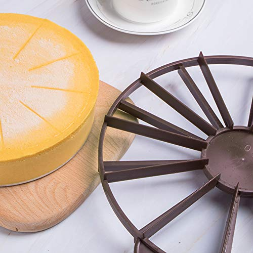 Cake Slicer For Even Slices Pie Cutter Household Round 10 12 Piece Bread Cake Divider Cookie Cutters Equal Portion Cutter Slice Marker Baking Tool