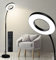 KS KINGSTAR Lampadaire moderne sur pied, lampe de lecture latérale pour canapé, 3 couleurs, avec télécommande pour apprentissage en direct et lecture, salon, chambre à coucher, bureau à domicile