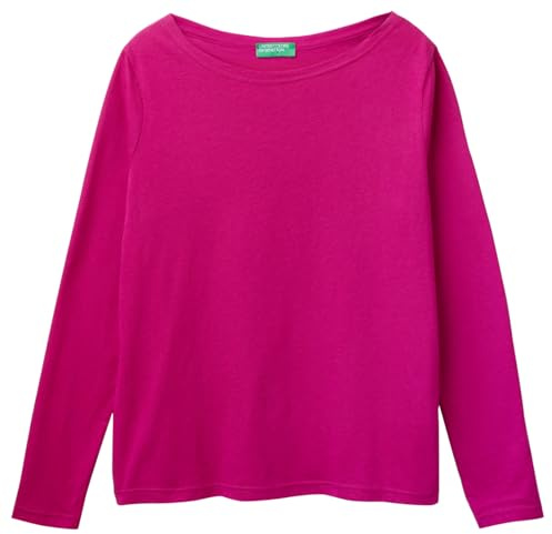 United Colors of Benetton Camiseta de Mujer, Violeta, XS