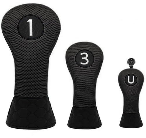 Sanfly Copritesta in Pelle per Mazza Golf Protezione per Testa della Mazza Golf Resistente all'Usura Copricapo per Mazze Golf Vintage Accessori per Mazze Golf