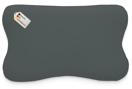Dukal | Kissenbezug passend für Blackroll Recovery Pillow Kopfkissen | Third of Life Re-Charge und Recovery | smartsleep smart Recovery Pillow | MARTneck Kopfkissen | 30 x 50 cm | Farbe: anthrazit
