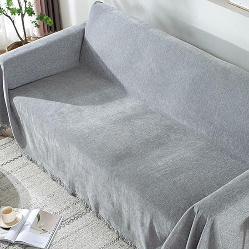 HLTQL Sofadecke rutschfest, Sofa Überwurfdecke XXL Wasserdicht L Form, Sofaüberwurf Decke Ecksofa, Couch Überwurf Sofaüberwürfe U Form, Couchdecke Überwurf(#5,180 * 260cm)
