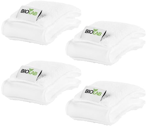 BIOLAB Lamellen-Reinigungspads (4 Stück) für Lamellenreinigungszange, Ersatz Pads für Lamellenreiniger, Raffstore Reinigungsbürste