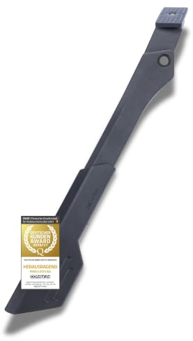 CONTEC Seitenständer Ox side, 26-29 Zoll, aus Aluminium mit Kunststofffuß, höhenverstellbar, 25 kg, inkl. Innensechskant, Federring und 3/8 Schrauben, 1 Stück, schwarz