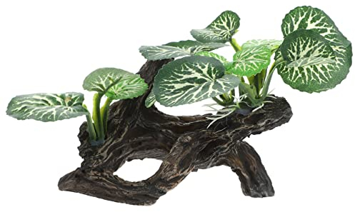 Milisten Reptilien Tank Pflanzenornament Lebensechte Künstliche Aquarienpflanze Reptilienbecken Dekoration Terrarienlandschaft Reptilienbedarf