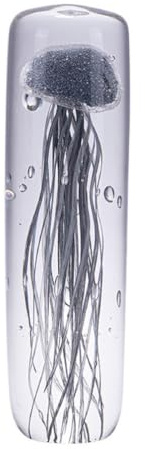 Bafnsiji B, Mundgeblasene Glasqualle, Qualle Figur, Kreative Kunst Glas Ornament, Sammlerstück Meerestier Statue Dekor
