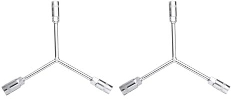 QUARKZMAN 2 Stück Y-förmiger 3-Wege-Steckschlüssel 12mm 14mm 17mm Langer Arm Y-Typ 6-Punkt-Innensechskantschlüssel Fahrrad Sechskantschlüssel Drehmomentschlüssel für Fahrrad Reparatur