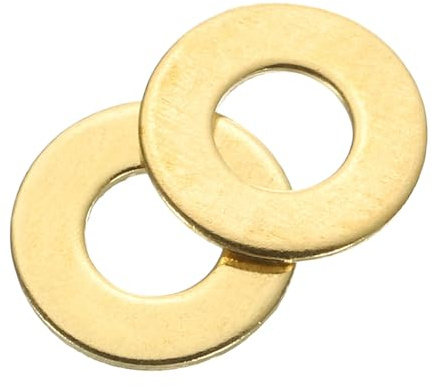 QUARKZMAN Arandela Plana, 240 Pcs Arandelas de Latón M3, 7mm OD, 0.5mm de Espesor Kit de Surtido de Sellos de Anillo, Junta de Sellado Metálica para Tornillos, Pernos y Tuercas