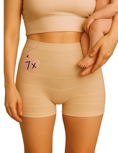 Mrs. Mum Wochenbett Unterwäsche I ÖkoTex I Made in EU I 7 STK I Postpartum Unterwäsche waschbar für nach Entbindung und Kaiserschnitt
