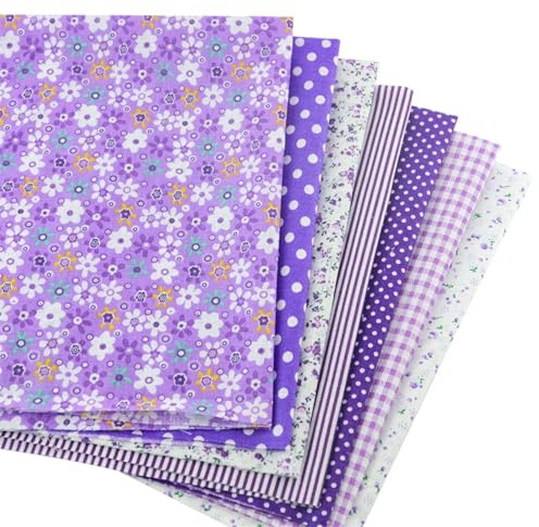 Feltrini colorati in feltro colorato per la casa, 14 pezzi, Qulit, per artigianato, cucito, trapunte, patchwork (25 x 25)