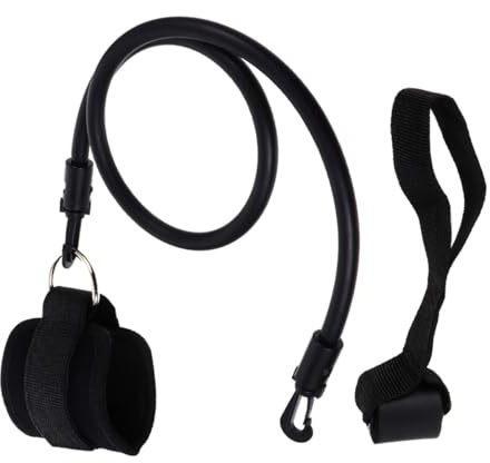 TOPBATHY Sangle Cheville Élastique de Fitness Caoutchouc et Nylon Bande de Résistance pour Entraînement Jambes et Fessiers et Confortable pour Exercices à Domicile et Salle