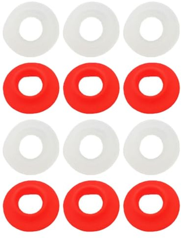 JECOMPRIS Lot de 12 Joints de Bouteille Étanches en Plastique, Compatibles Bouchons à Bascule, Rouge et Blanc, pour Bouteilles de Bière et Soda, Remplacement Anti-fuite, Entretien Facile,