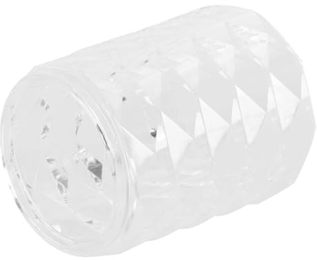 Amosfun Support pour Pinceaux de Maquillage en Cristal Transparent à Motif Diamant Boîte à Maquillage Compartiments Rangement Pratique à Domicile
