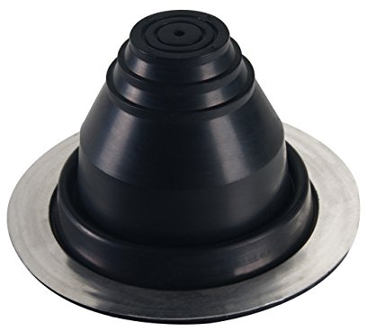 FOLNET Rohrmanschette Dachdurchführung Kabel- Rohrdurchführung Dichtungsflansch für Blechdachdeckungen EPDM 3 bis 724 mm Blechpfannen Trapezblech Doppelstehfalz (EPDM rund, 6 mm - 63 mm)