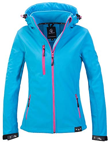 Rock Creek Softshelljacke Damen Outdoor Windbreaker D-412 | Wasserabweisende Übergangsbekleidung, funktionale Wanderjacke für Frauen, Camping, Freizeit und wechselhaftes Wetter
