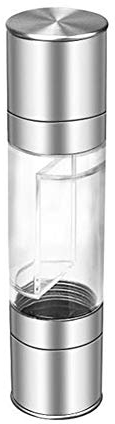 KANKOO Pepper mills grinders Salt and pepper shakers Electric salt and pepper mill Salt grinder mill Cruet sets salt and pepper Salt and pepper A,silver