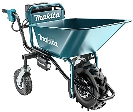Makita DCU180PTX4 18V Li-ion LXT Brushless Wheelbarrow complete with Bucket Frame Set, 2 x 5.0Ah Batteries and Twin Port Charger