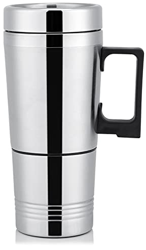 Mug Chauffant Voiture 12V,Taza Termo 24V,Bouilloire 12V Allume Cigare,Voiture Tasse Chaude 12V 24V 300Ml Voiture Électrique Café Thé Eau Tasse Véhicule Chauffage Boisson Tass