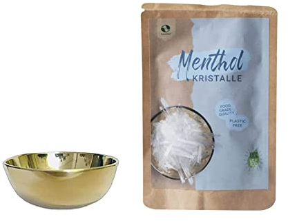 SudoreWell® Sauna Verdampferschale klein Ø 5cm / 2cm hoch plus 10g SudoreWell Menthol Kristalle