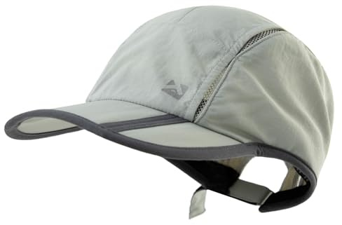 TOP-EX XL/XXL Baseball Cap Herren Atmungsaktiv Sports Running Kappe UV Schutz Basecap Sommer Golf Cap 89056_Grau M/L