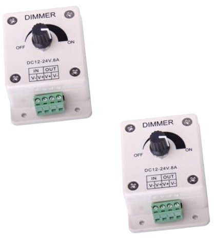 OSALADI 2 Piezas atenuador de bombilla LED regulador de intensidad de captura de botón Dimmer de bombilla LED Dimmer para bombillas LED dirigió mando brillo de