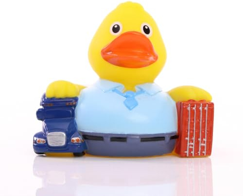 A - Spediteur ? Quietscheente - Badeente - ca. 8 cm gross