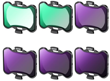 K&F CONCEPT Avata 2 ND Filter Set, UV PL ND8 ND16 ND32 ND64 Filter 6 Stück kompatibel mit DJI Avata 2