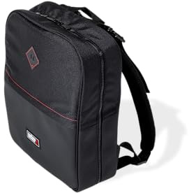 Weber Rucksack für Grillwerkzeuge | Wasserabweisende Tasche mit Fächern für Teller, Grillbesteck und mehr, Verstellbare Gurte, Schwarz, 38 x 30,5 x 7,6 cm