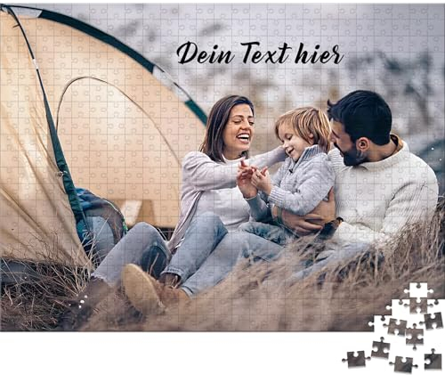 UM UPMALL Personalisiertes Puzzle mit eigenem Bild, Fotopuzzle Selbst Gestalten - 1000/500/300/200/120 Teile: Gestalte Dein individuelles Fotopuzzle für Geburtstage, Muttertag & Valentinstag