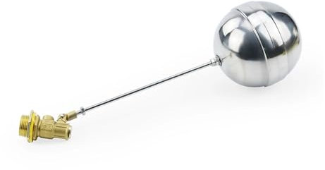 CIJIAOPOYU 1/2 Zoll 3/4 Zoll 1 Zoll Schwimmerventil aus Messing for Kalt- und Warmwasserspeicher, schwimmendes Kugelventil, SS201-Schaftdurchflussregelung, Zisterne/Ausdehnungsgefäße(3/4)