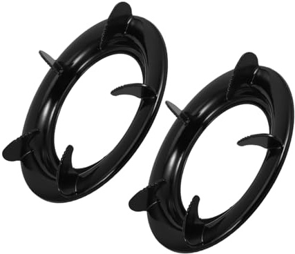 Veemoon Rejilla para Estufa de Gas de Acero Inoxidable Negra, Soporte Multifuncional para Wok y Ollas, Compatible Cocinas y Quemadores de Gas