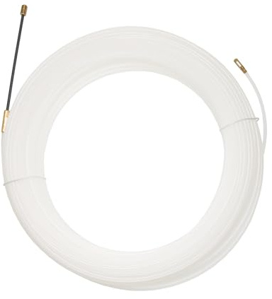 Tire-fil électrique en nylon 10 m – Ø 4 mm – Spirale d’introduction avec œillet et tête de guidage pour gaines ICTA (30 mètres)