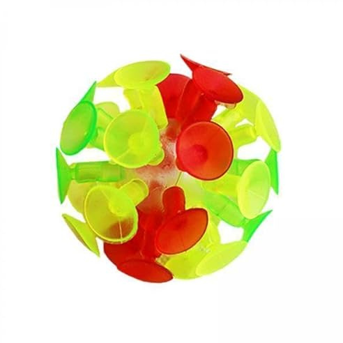 HuadaXtai 4x Balle à Ventouse pour Enfants, Balle de Jeu Interactive pour Garçons et Filles
