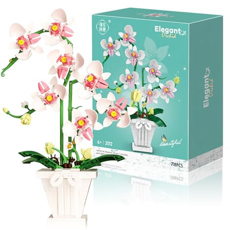 Darryy Orchideen-Bausteine, Blumen Bausteine Set (A)