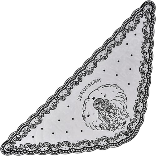 HiyyFloy Katholischer Mantilla-spitzenschleier – Stickerei Für Marianische Erscheinungen, Spanischer Kirchenmessschal, Kapellengebet, Christlicher Schleier