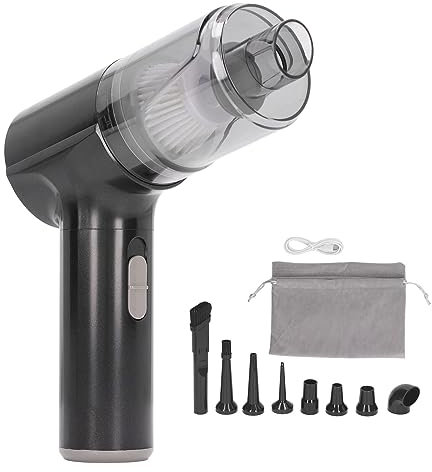 Glomora Cordless Handheld Vacuum Cleaner, 3 Level Cordless Dust 90W Power, 90,000RPM, 18500Pa Suction, 2500mAh Battery, HEPA Filter, Remover Rechargeable for Car Home