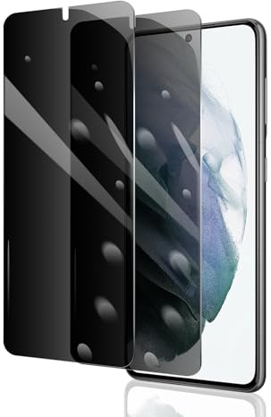 2 Stück Sichtschutz Schutzfolie für Samsung Galaxy S21, Anti-Spy Panzer Schutz Glas, Anti-Spionage Panzerfolie, Display Sichtschutzfolie aus gehärtetem Glas, Privacy Schutzglas, Anti- Kratzer