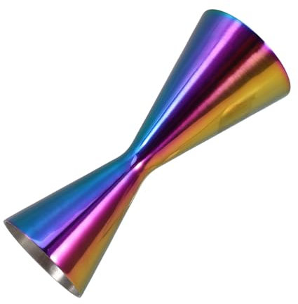 PRETYZOOM Misurino Per Barman in Acciaio Inossidabile 30/45 Ml Bicchierino Da Shot Jigger a Doppia Estremità Design Multicolore Per Bar Professionali e Uso Domestico