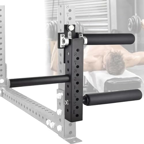Power Rack-montierte Beinstrecker- und Curl-Maschine,sitzende Beinstrecker-Ausrüstung, verstellbarer Bein-Fitnessgeräte-Aufsatz für das Training der Beinmuskulatur des Unterkörpers,25mmdiameter-16mm