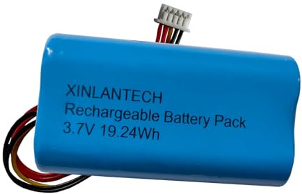 XINLANTECH 18650 1s2p 5200mAh 3.7V batería recargable de iones de litio con conector PH1.25/5P / celdas 5C / soporta carga rápida
