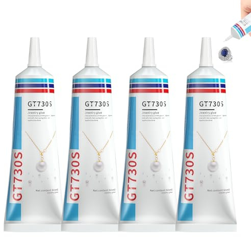 4 Stück 30ml Schmuckkleber,Schmucksteinkleber Zum Verkleben Von Bastelkleber Transparent,Schmuckkleber Wasserfest Für Schmuckstein, Bastelarbeiten