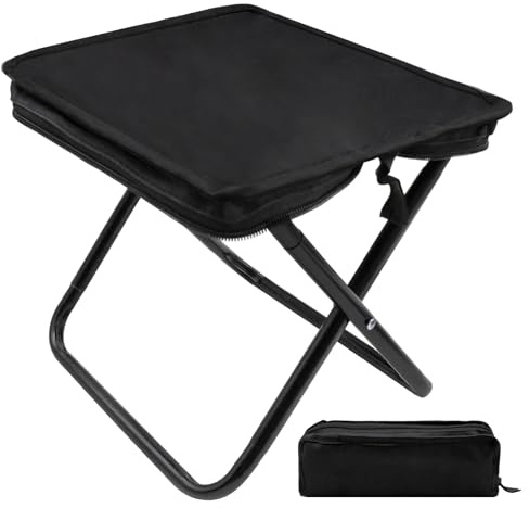 YHSKJCD Sgabello Pieghevole da Campeggio, Portatile Leggero Sedia Pieghevole Resistente 120kg, Sgabello da Pesca Pieghevole, Sgabello Pieghevole Portatile Per Campeggio, Pesca, Escursioni e Viaggi